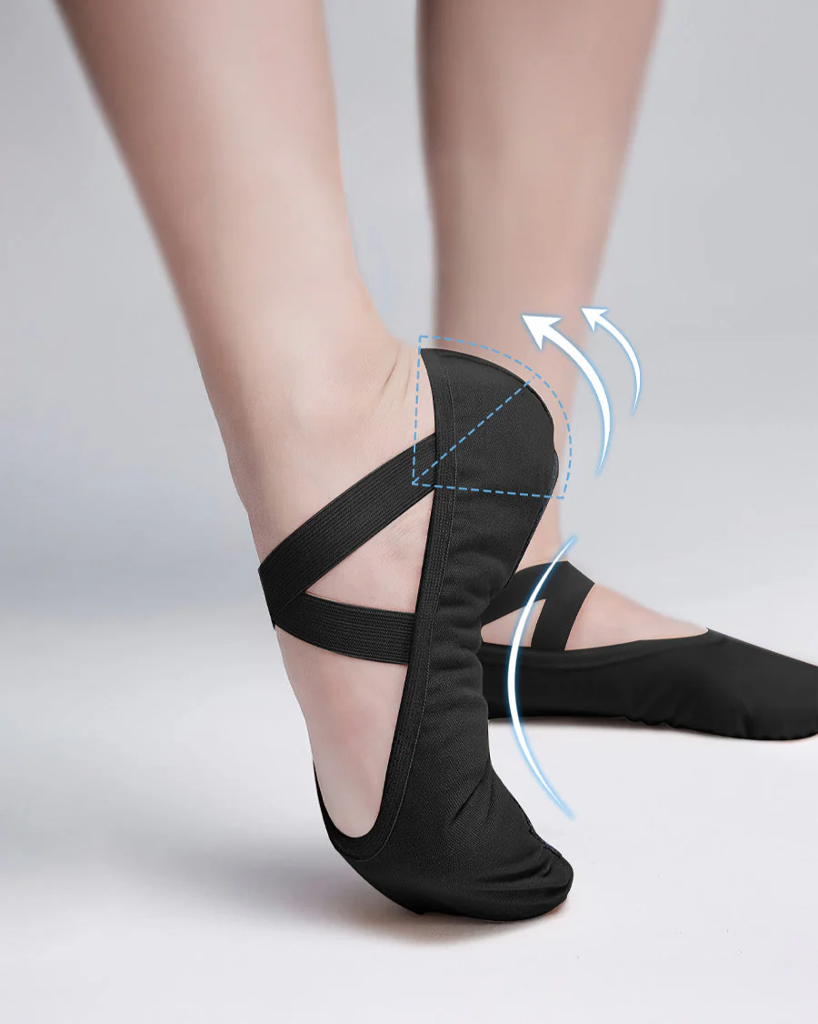 Adults Stretch Canvas Ballet Shoe - Image 3