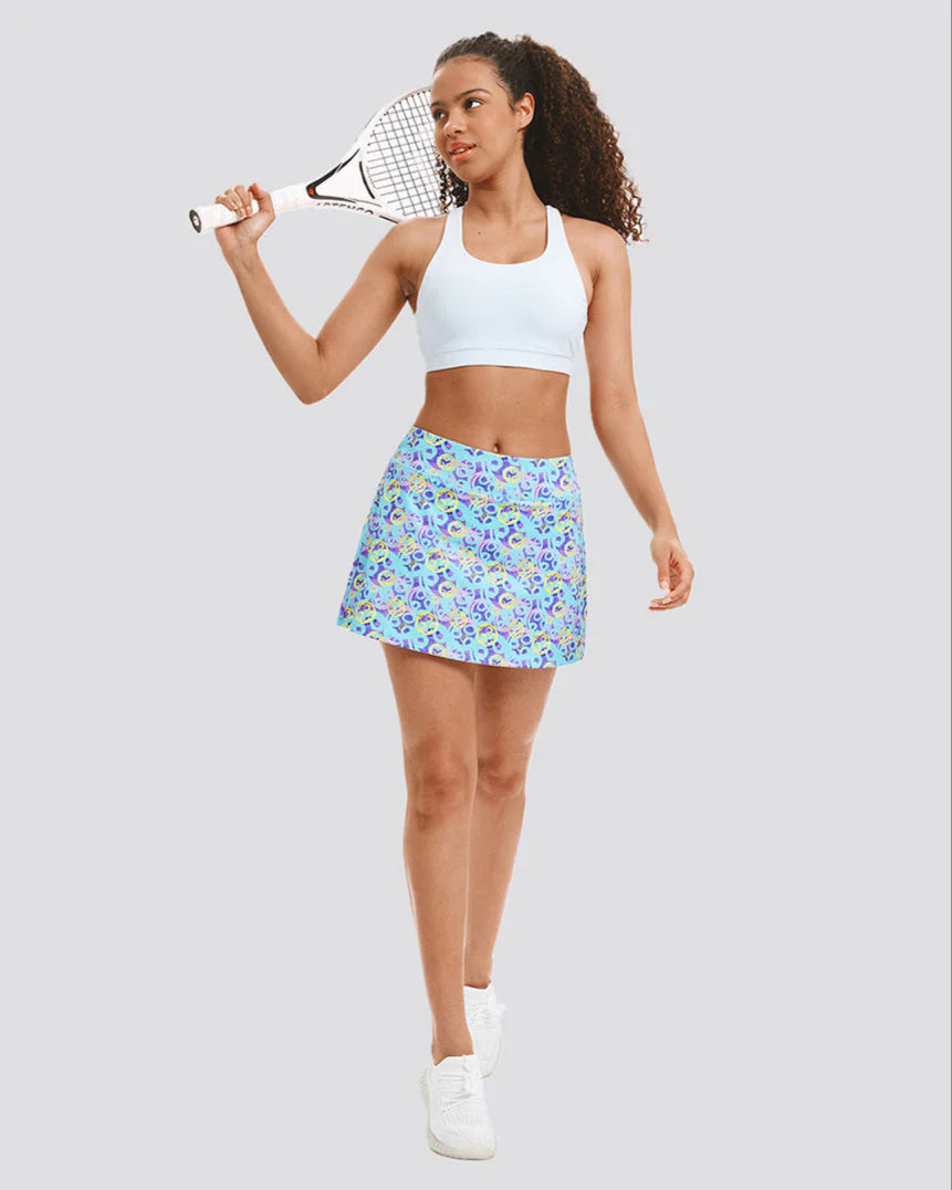 FlexFit Artistic Print Tennis Skirt - Image 4