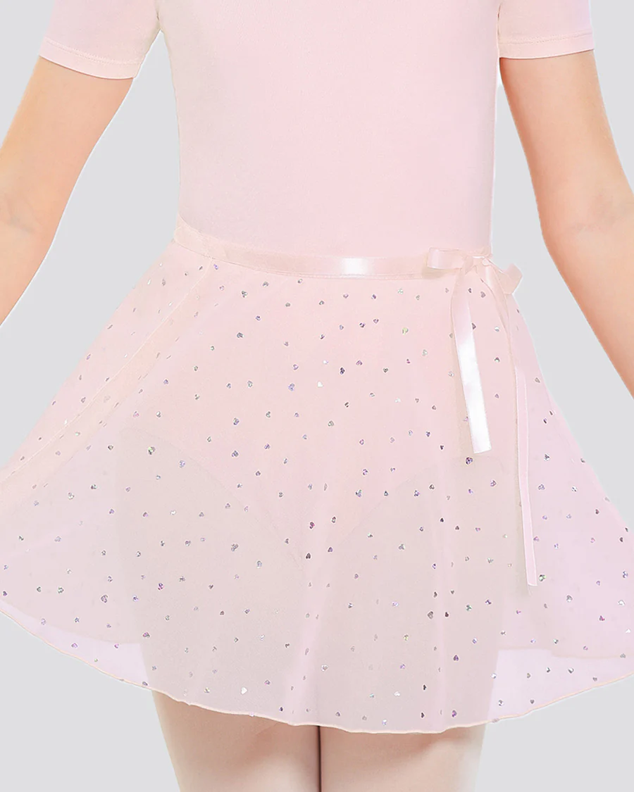 Girls Ballet Leotard Starter Kit (Short Sleeves Leotard & Tie Skirt & Tights) - Image 4