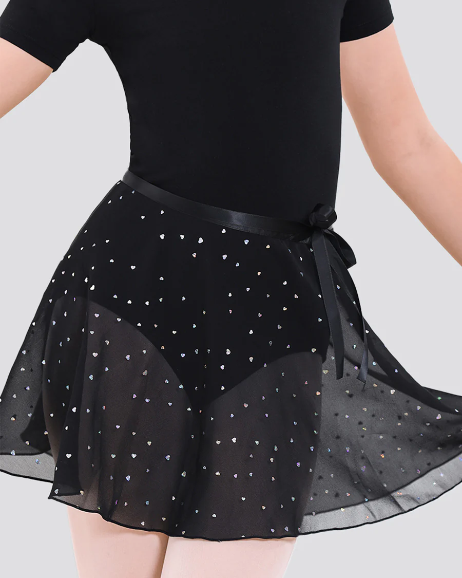 Girls Ballet Leotard Starter Kit (Short Sleeves Leotard & Tie Skirt & Tights) - Image 6