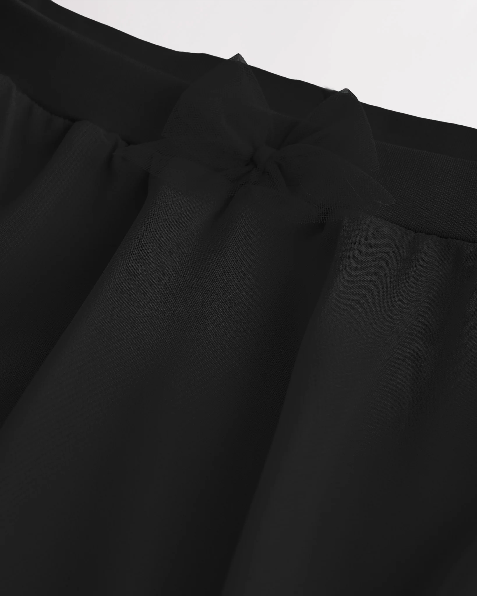 Girls Chiffon Ballet Dance Skirt With Bow - Image 2