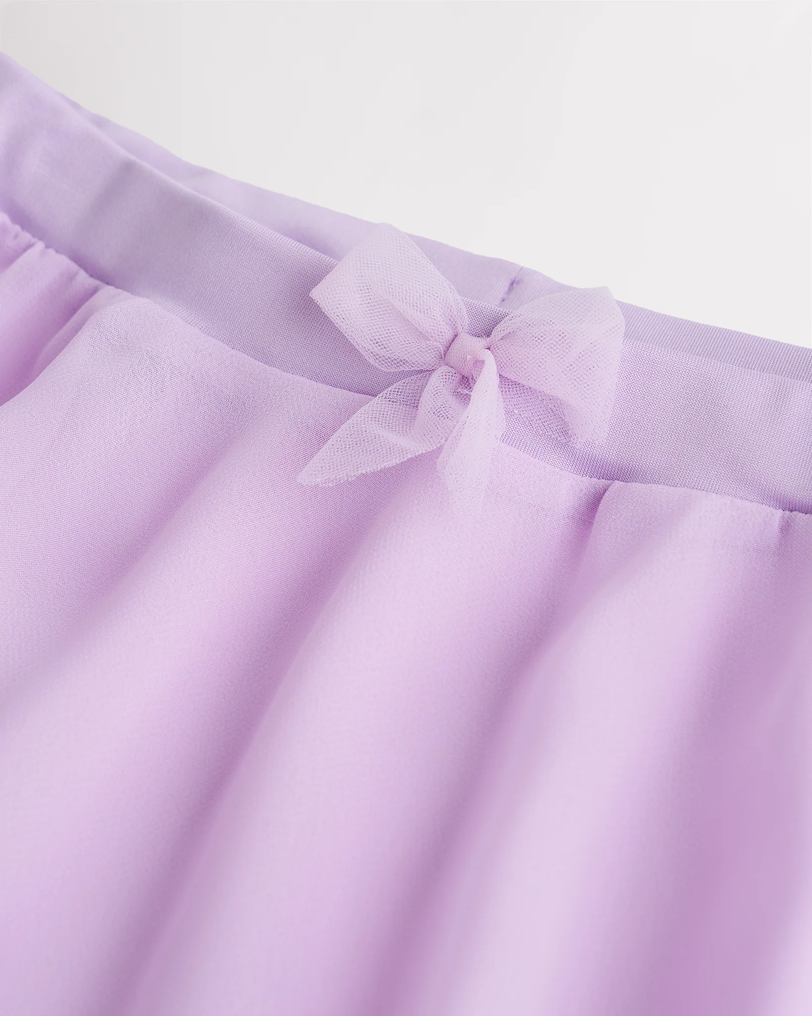 Girls Chiffon Ballet Dance Skirt With Bow - Image 2