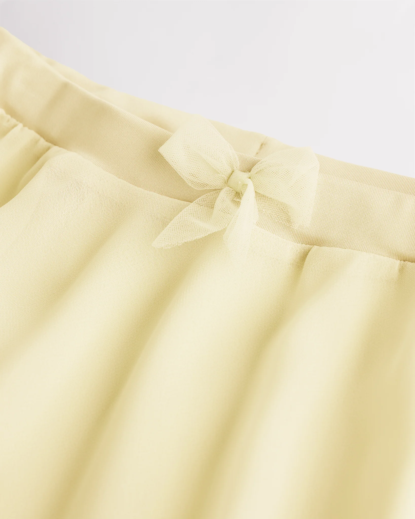 Girls Chiffon Ballet Dance Skirt With Bow - Image 2