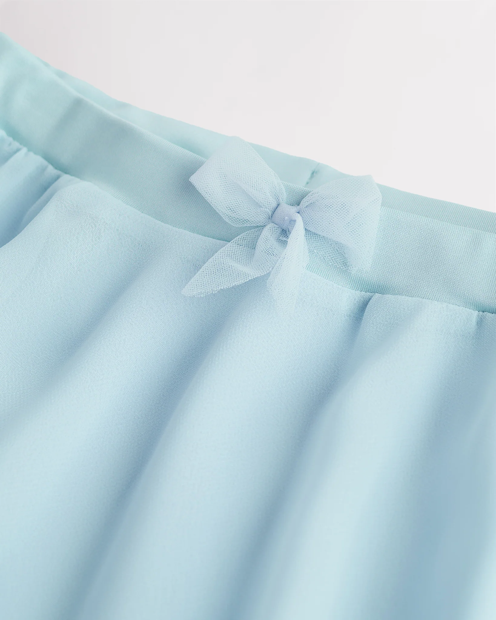 Girls Chiffon Ballet Dance Skirt With Bow - Image 4
