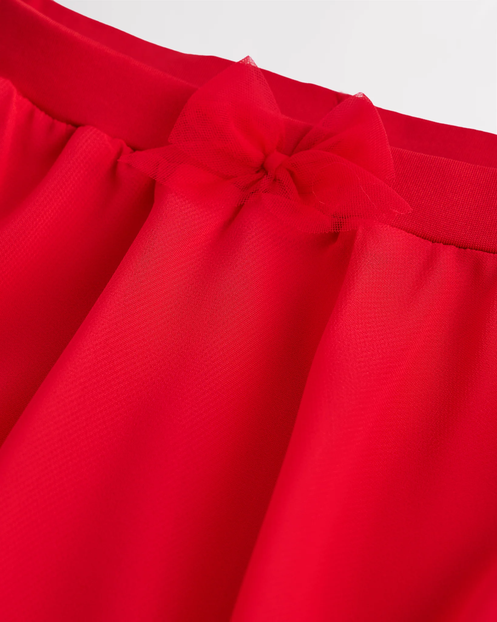 Girls Chiffon Ballet Dance Skirt With Bow - Image 2