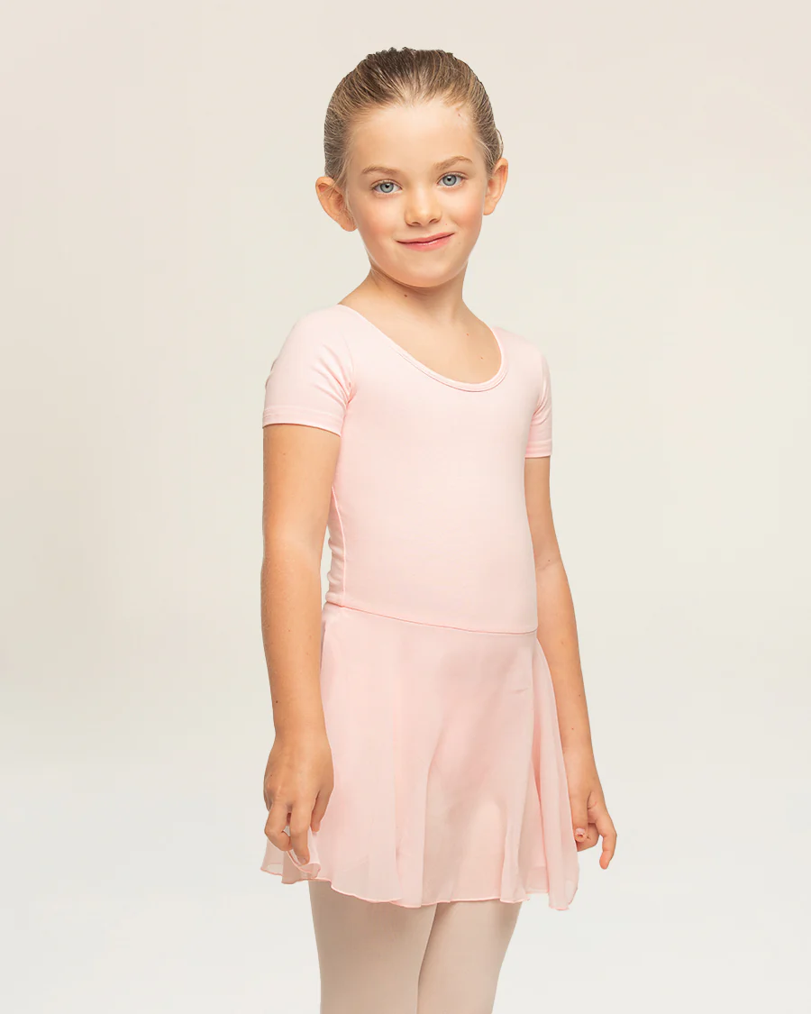 Girls Bowknot Short Sleeve Dress - Image 3
