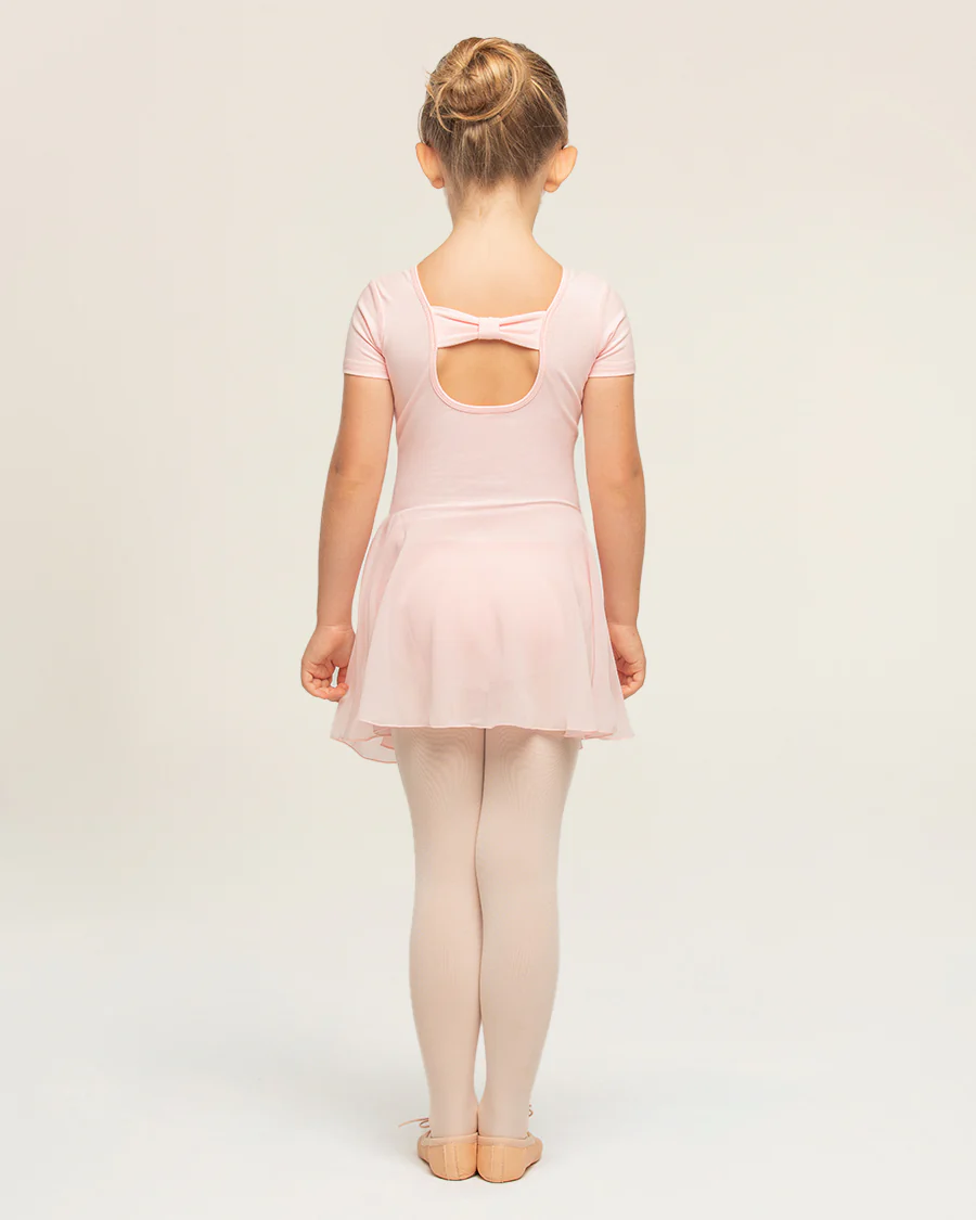 Girls Bowknot Short Sleeve Dress - Image 4