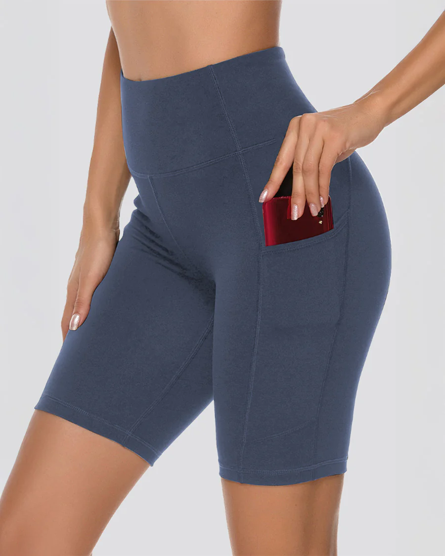 Essential High Waisted Yoga Short 8" - Image 3