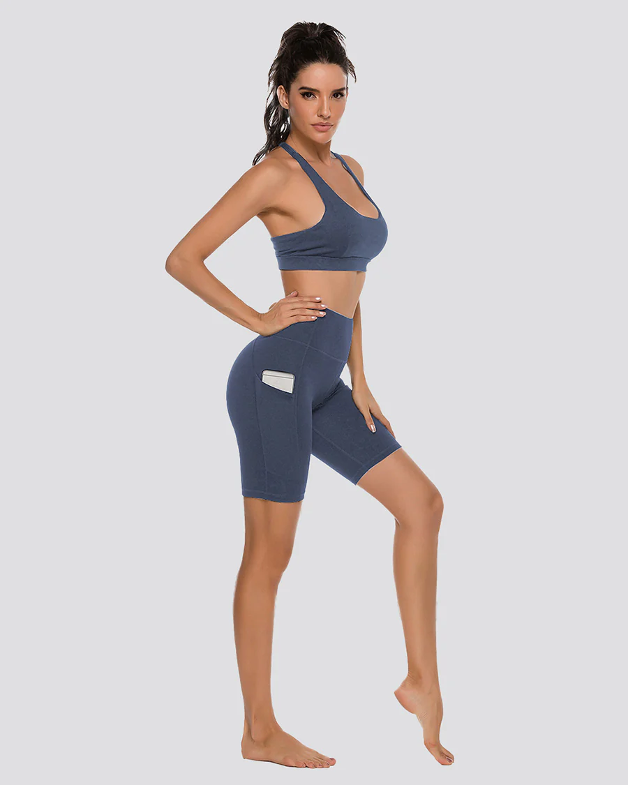 Essential High Waisted Yoga Short 8" - Image 5