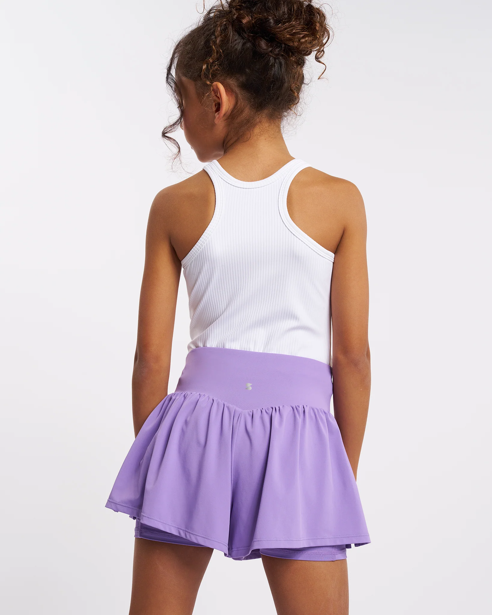Girls 2-in-1 High Waisted Flutter Short - Image 4