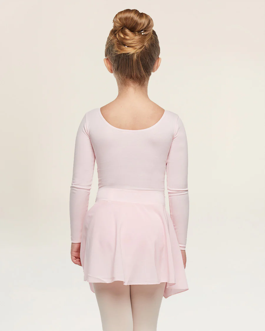 Girls Ballet Leotard Starter Kit (Long Sleeves Leotard & Pull On Skirt & Tights) - Image 3