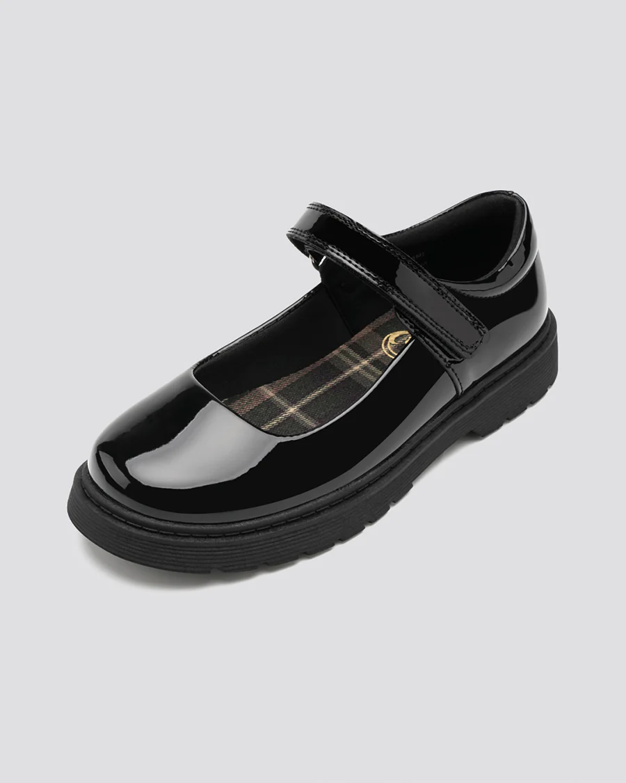 Girls Black Mary Janes with Detachable Bows - Image 5