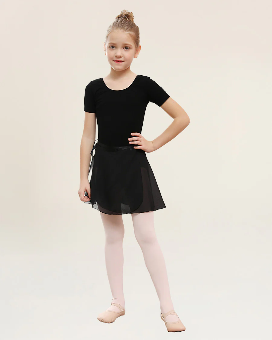 Girls Ballet Leotard Starter Kit (Bow Back Leotard & Tie Skirt & Tights) - Image 2