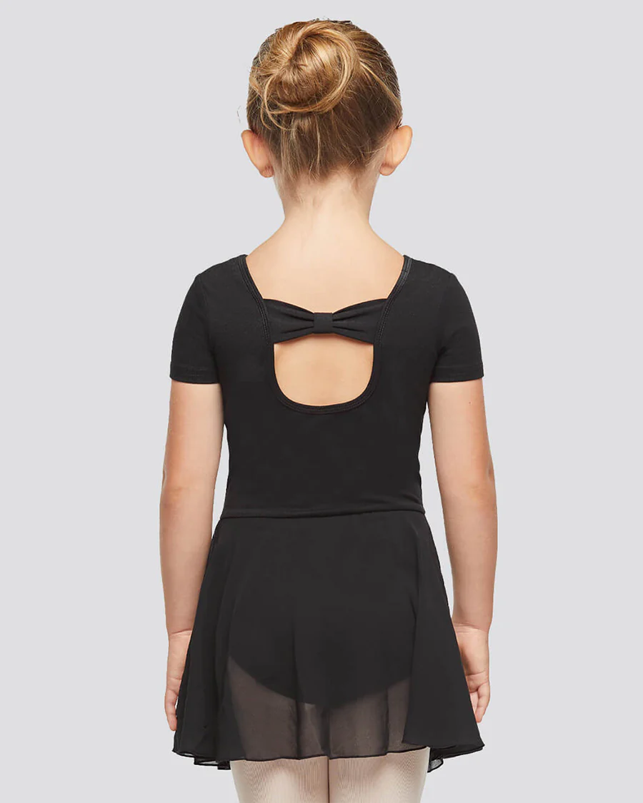 Girls Bowknot Short Sleeve Dress - Image 2