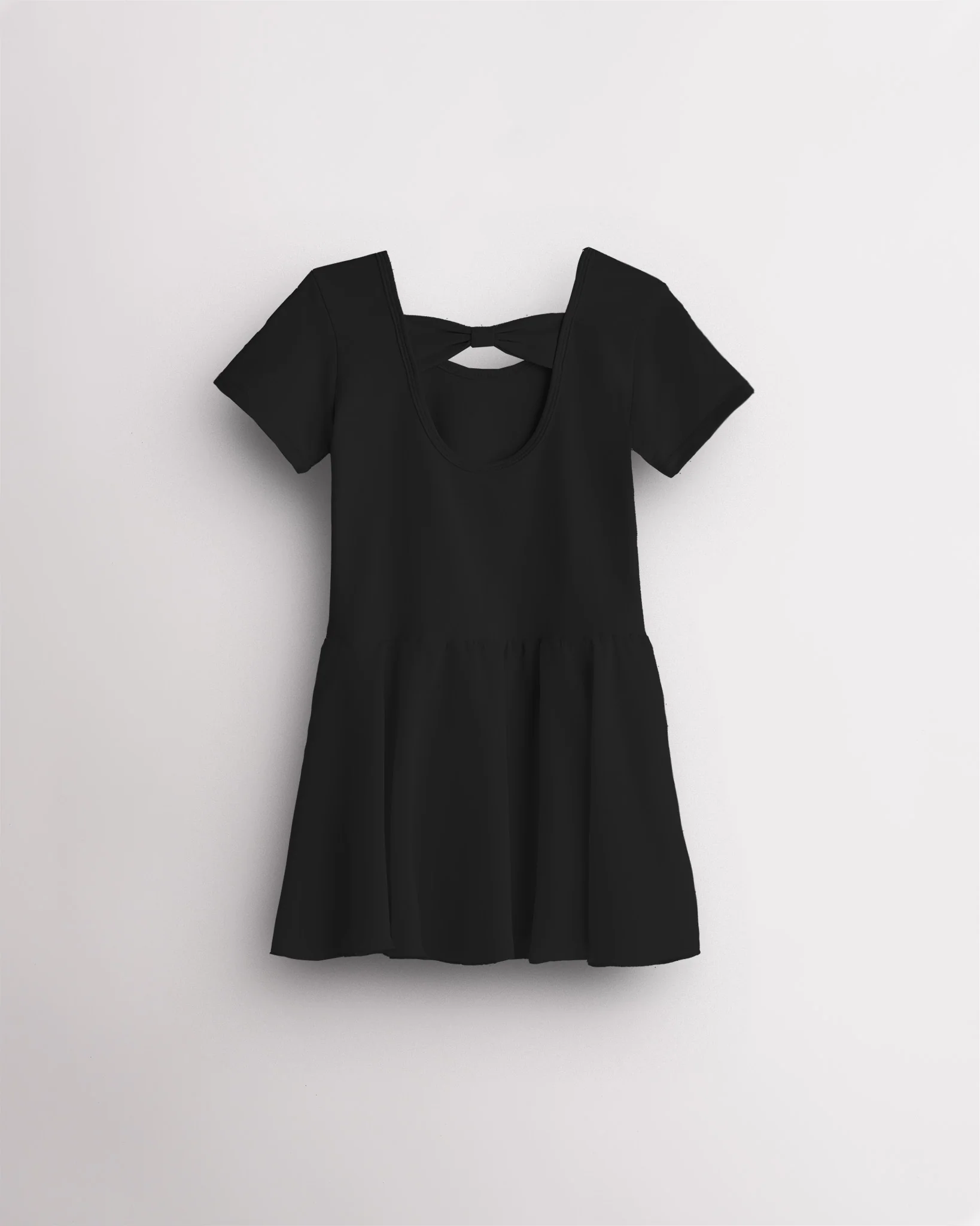 Girls Bowknot Short Sleeve Dress - Image 5