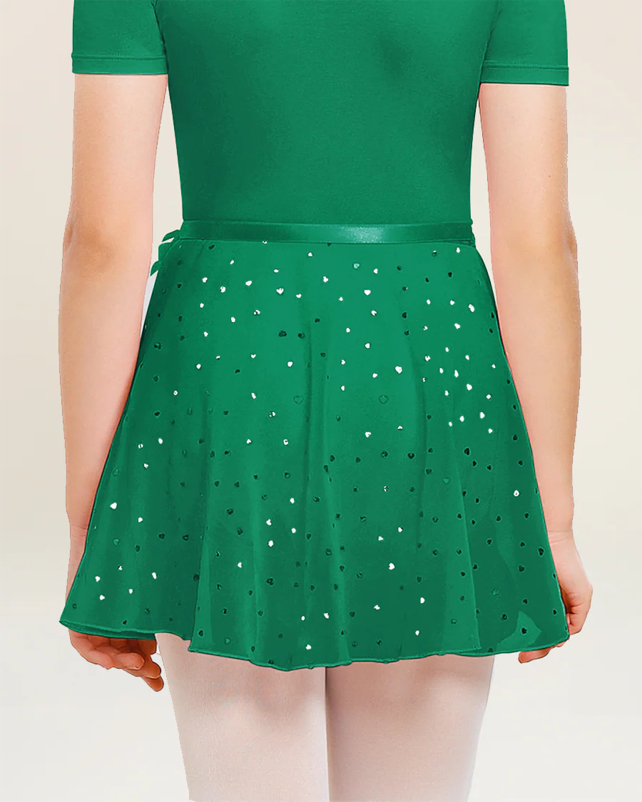 Girls Chiffon Wrap Skirt With Adjustable Tie - Image 3
