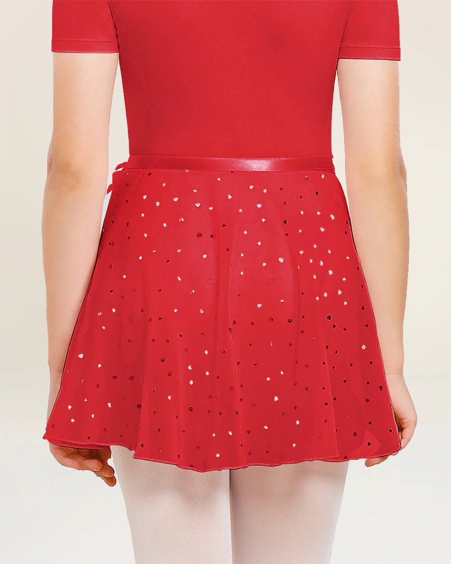 Girls Chiffon Wrap Skirt With Adjustable Tie - Image 3