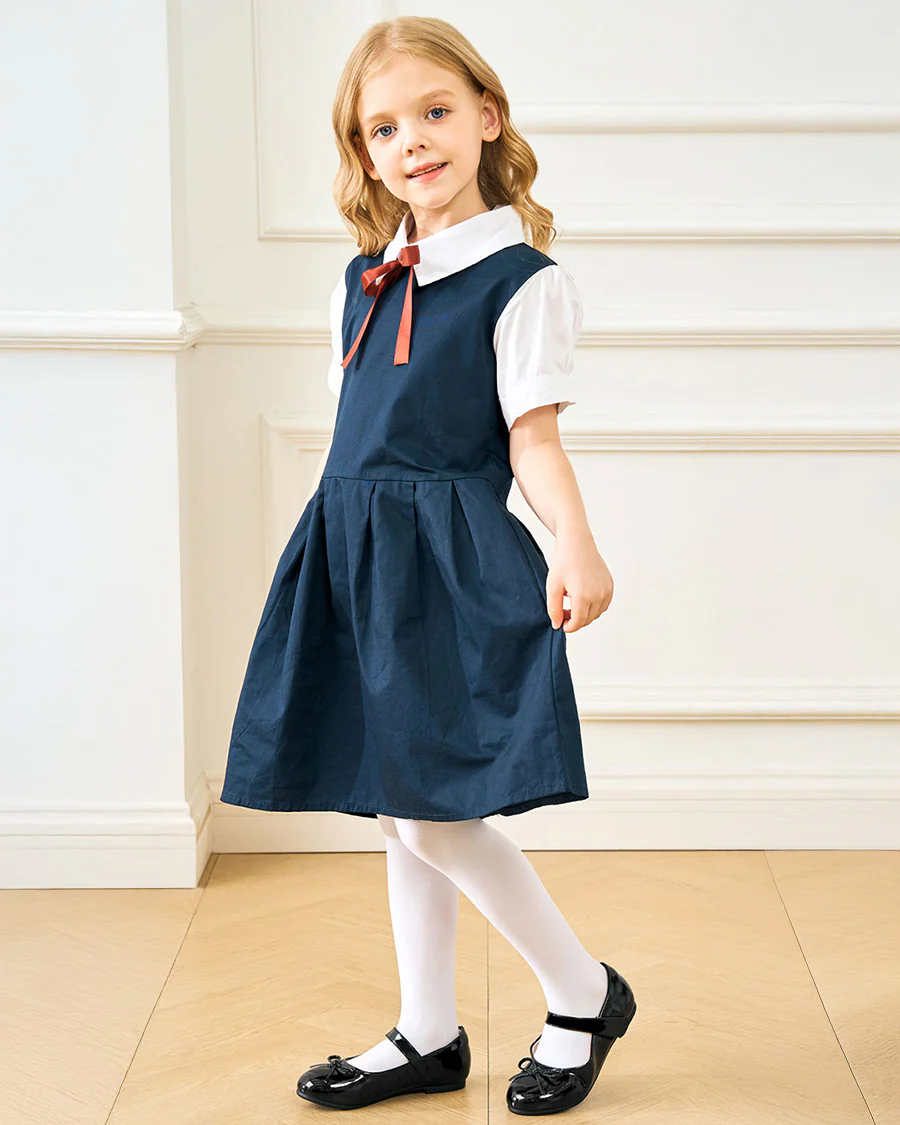 Girls Classic Mary Jane Flats with Bows - Image 4