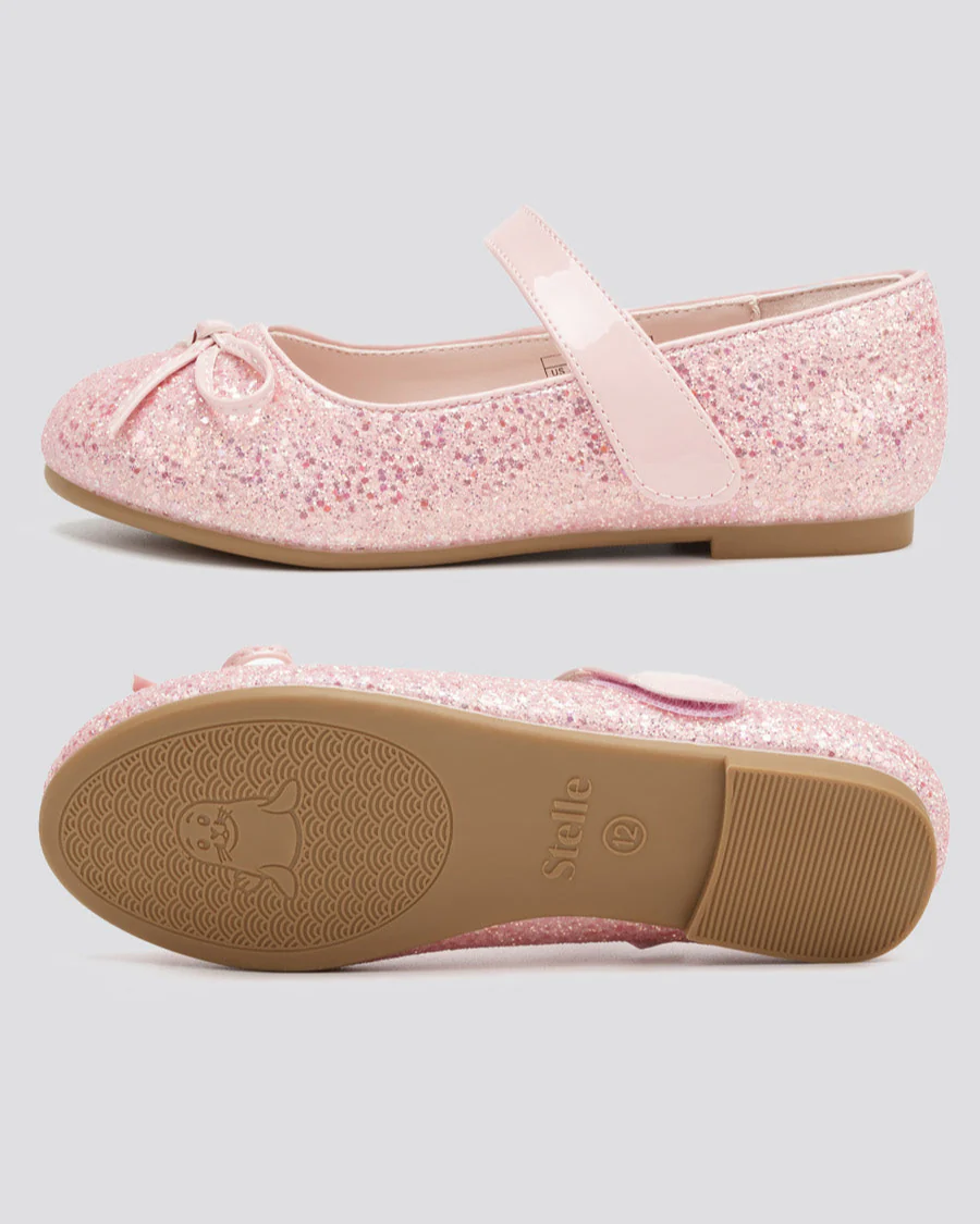 Girls Classic Mary Jane Flats with Bows - Image 4