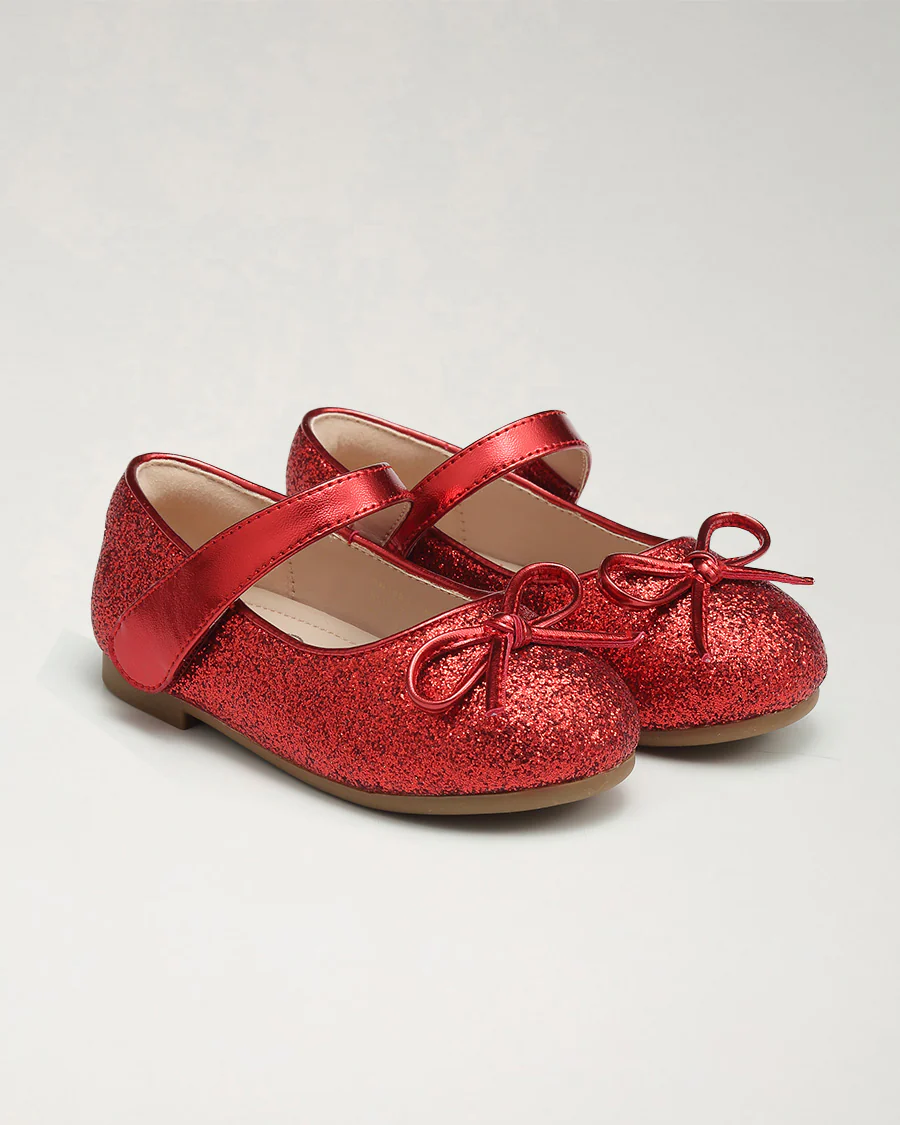 Girls Classic Mary Jane Flats with Bows - Image 3
