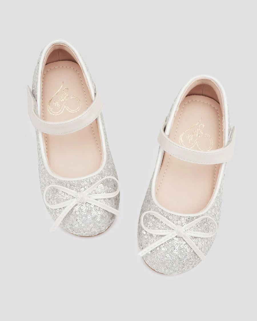 Girls Classic Mary Jane Flats with Bows - Image 3