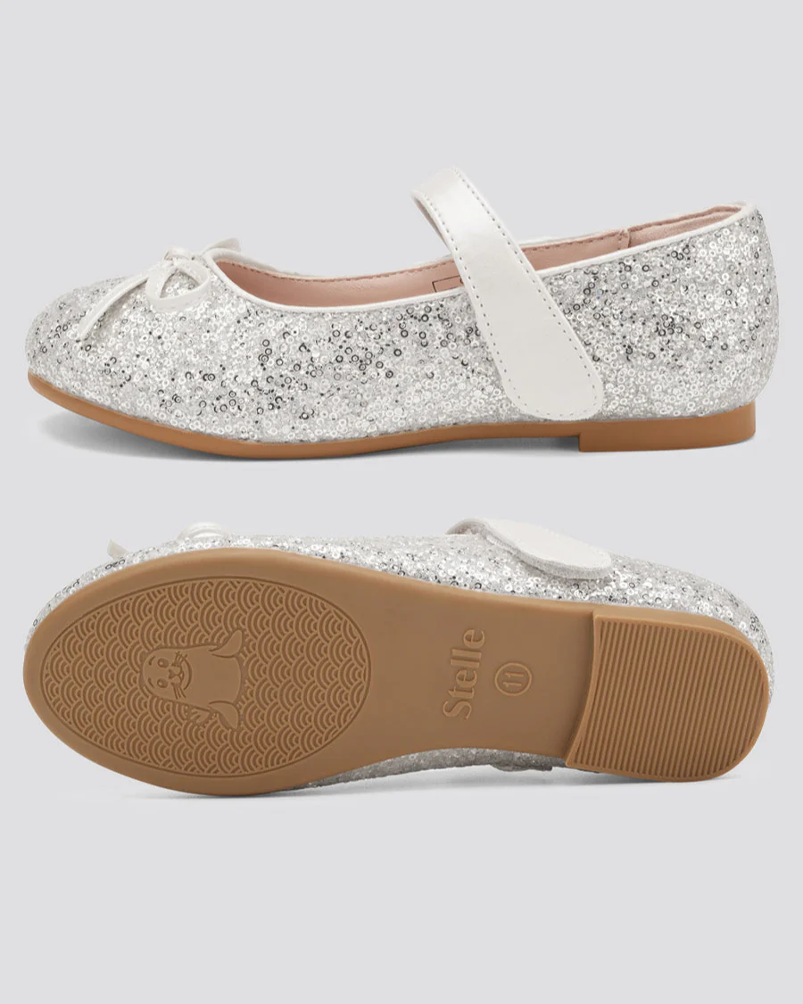 Girls Classic Mary Jane Flats with Bows - Image 5