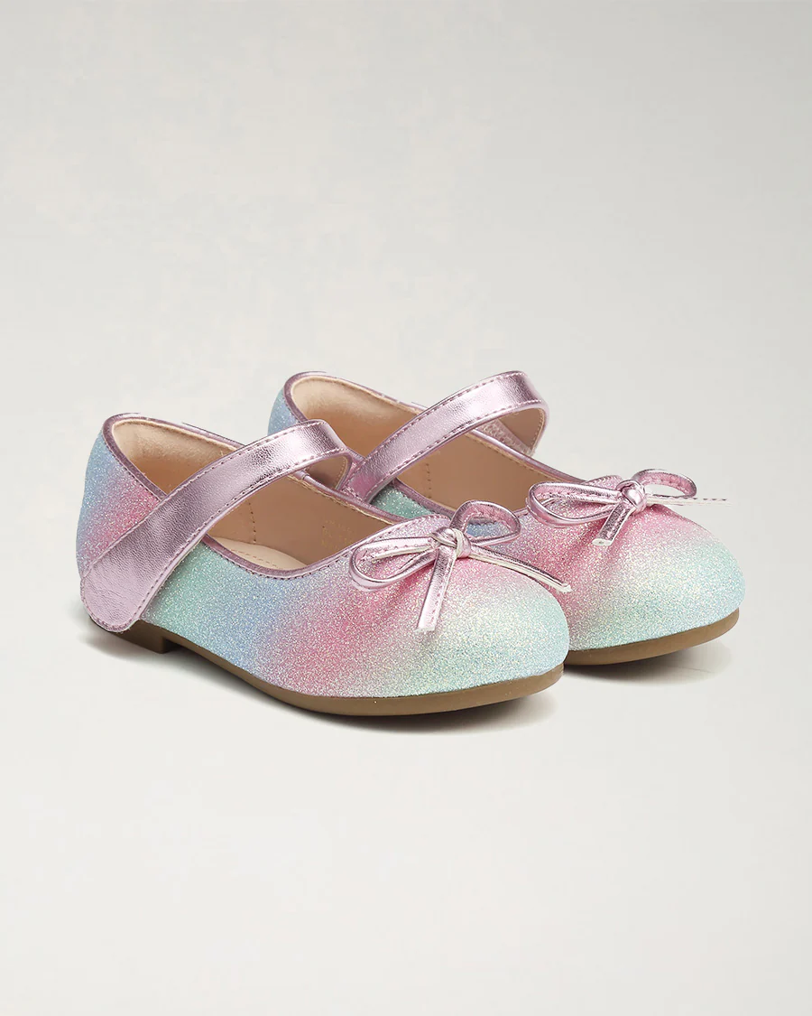 Girls Classic Mary Jane Flats with Bows - Image 3