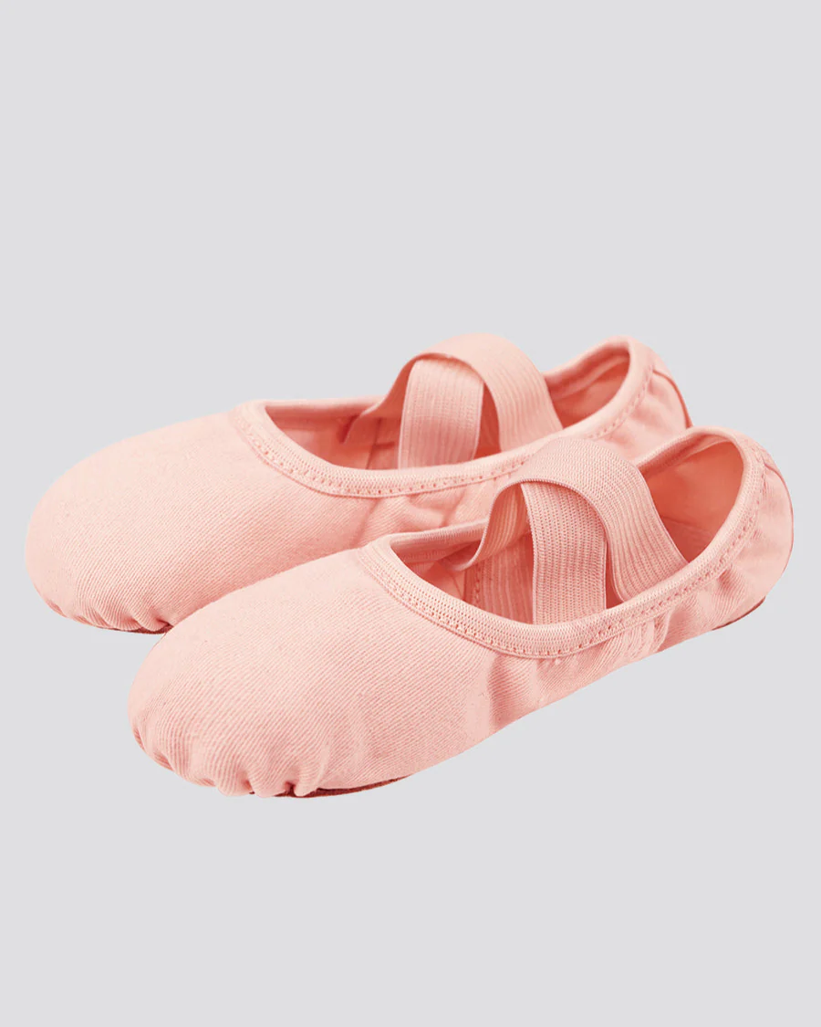 Kids Stretch Canvas Split Sole Ballet Shoe - Image 3