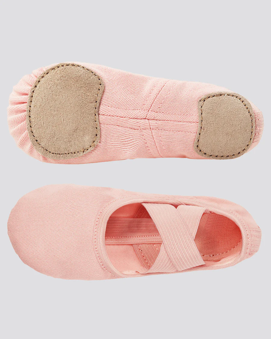 Kids Stretch Canvas Split Sole Ballet Shoe - Image 4