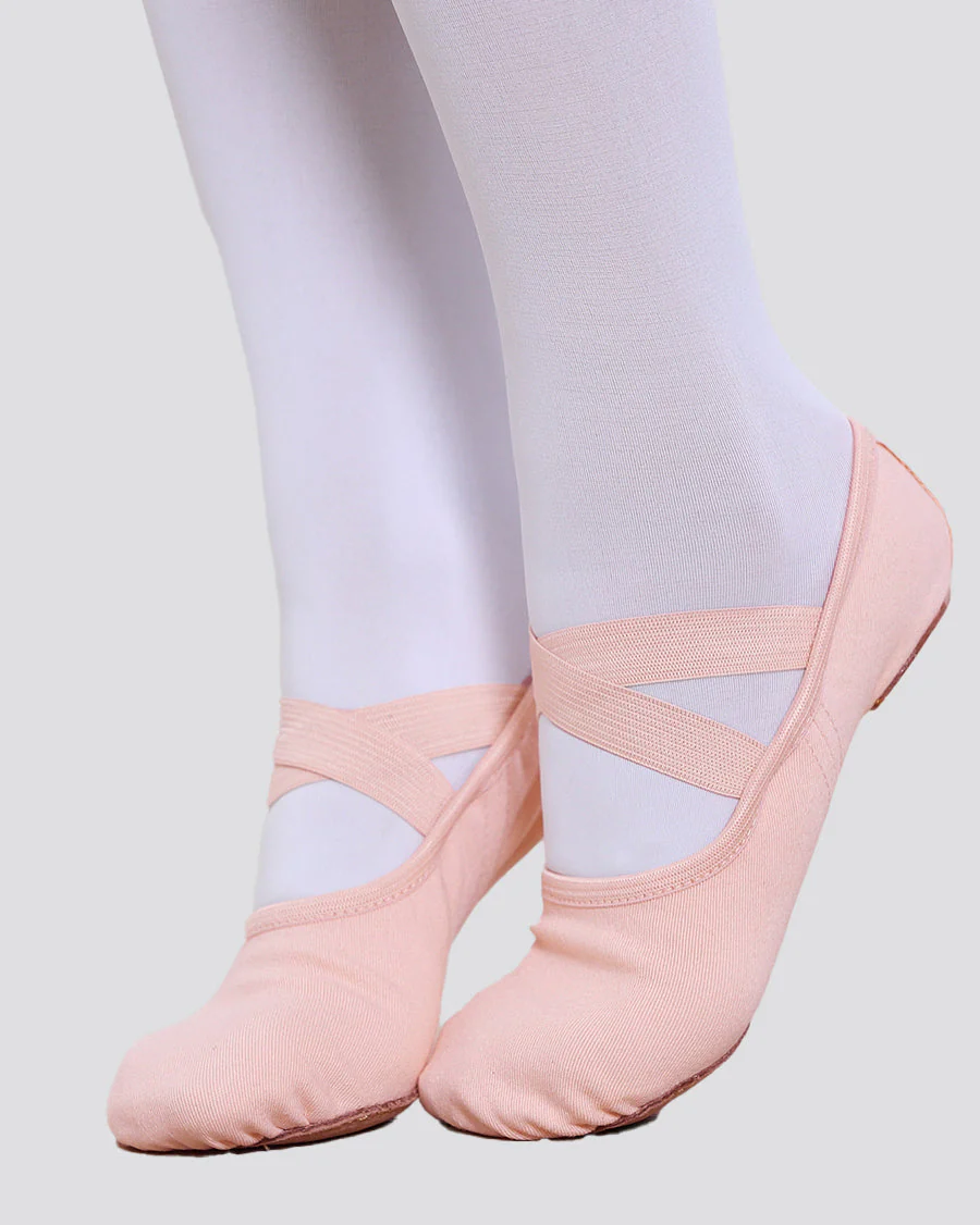 Kids Stretch Canvas Split Sole Ballet Shoe - Image 5