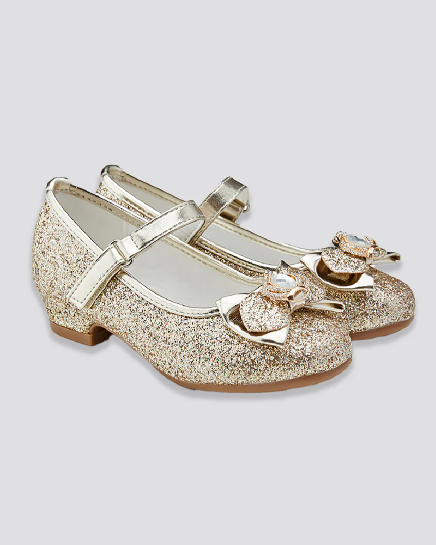 Girls Crown Glitter Mary Jane Dress Shoe - Image 2