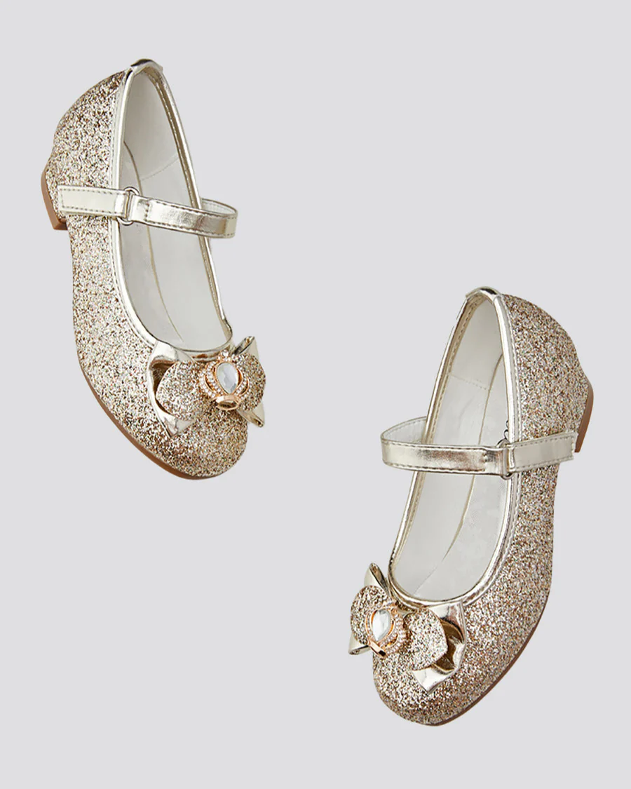 Girls Crown Glitter Mary Jane Dress Shoe - Image 4