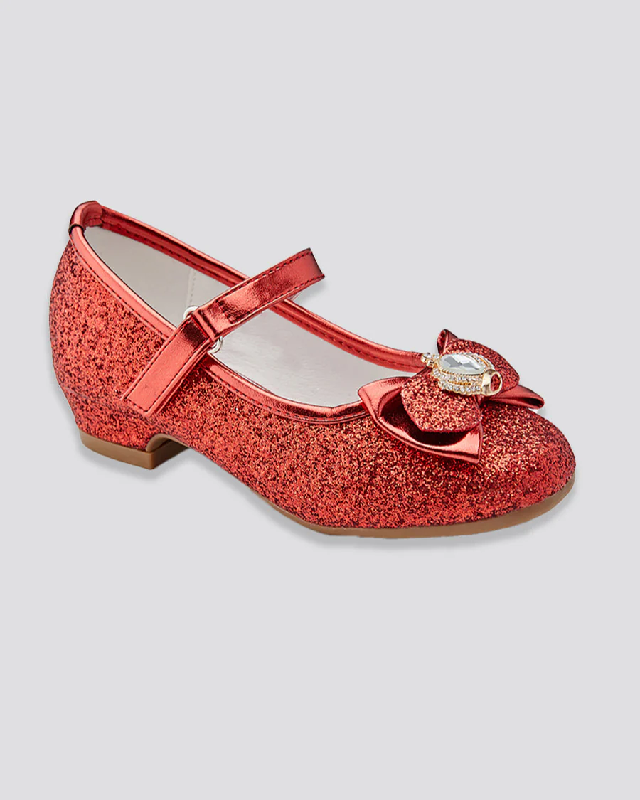 Girls Crown Glitter Mary Jane Dress Shoe - Image 5