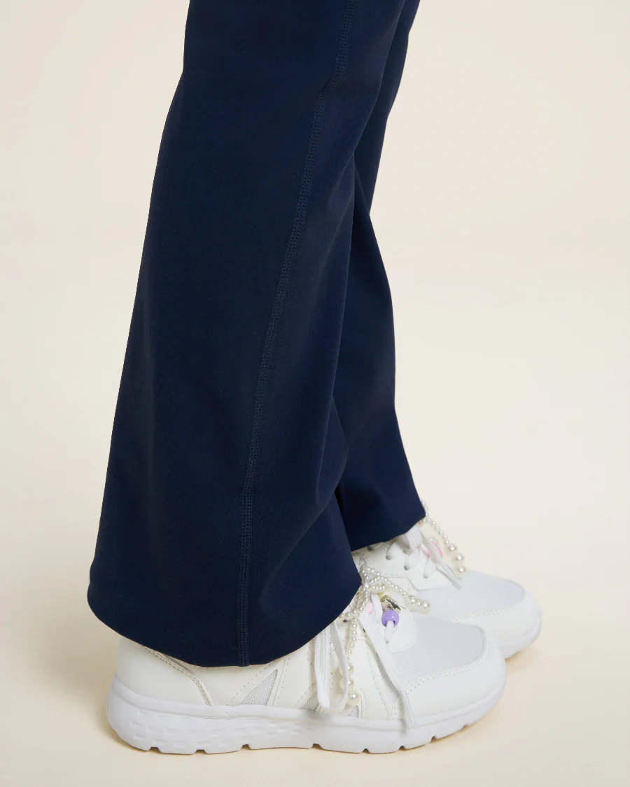 Girls Flare Leggings with 2 Pockets High Waisted - Image 5