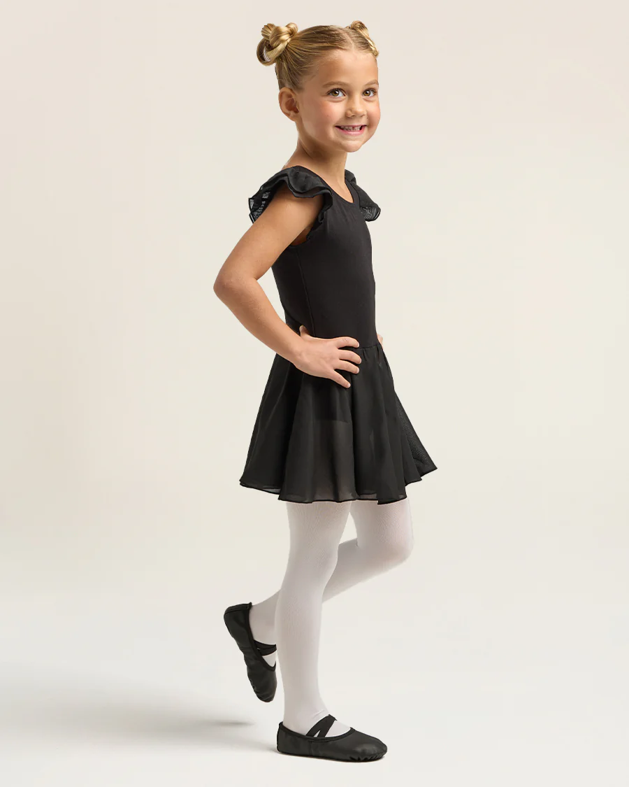 Girls Flutter Sleeves Dress - Image 4