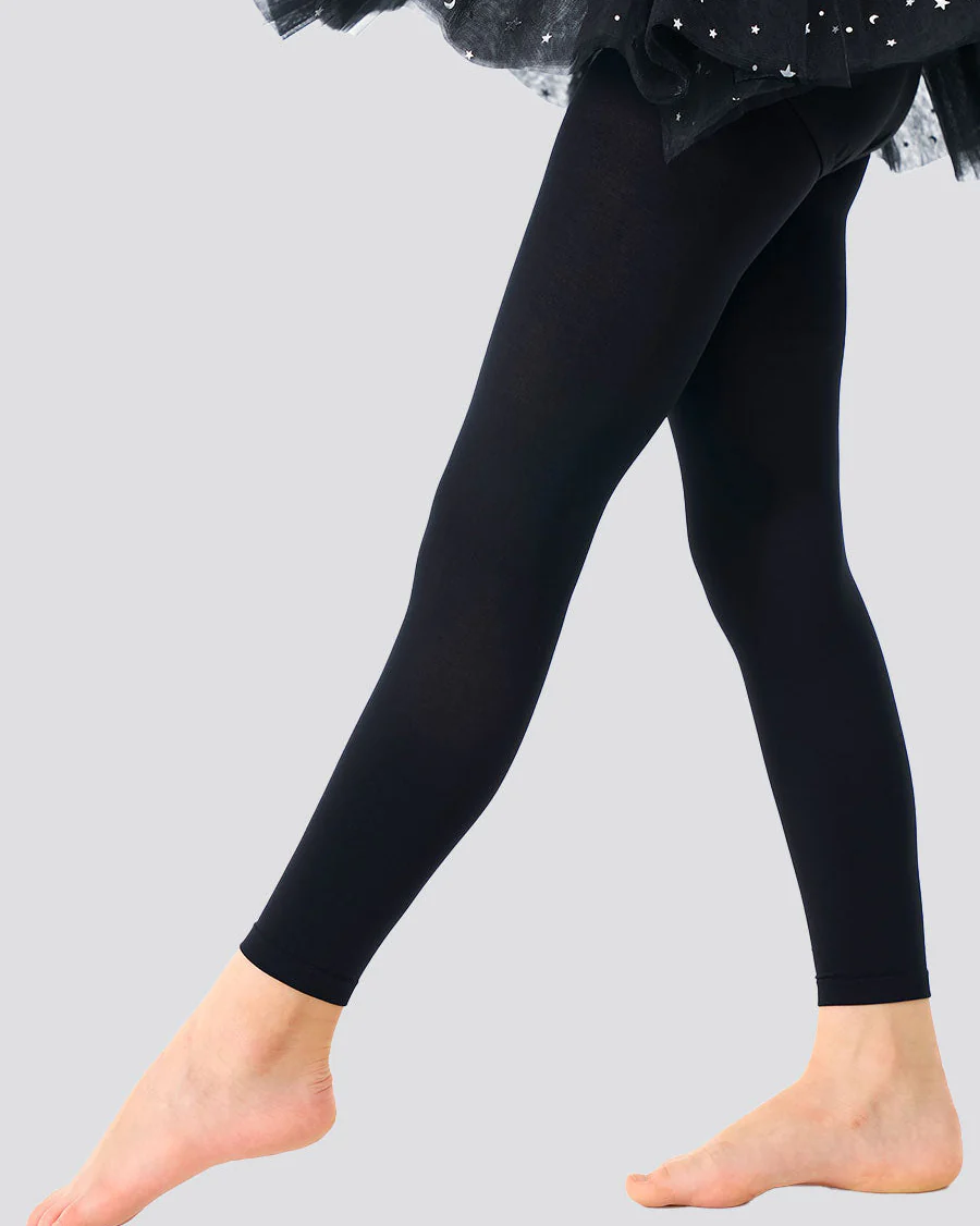 Girls Ultra Soft Footless Ballet Tights - Image 3