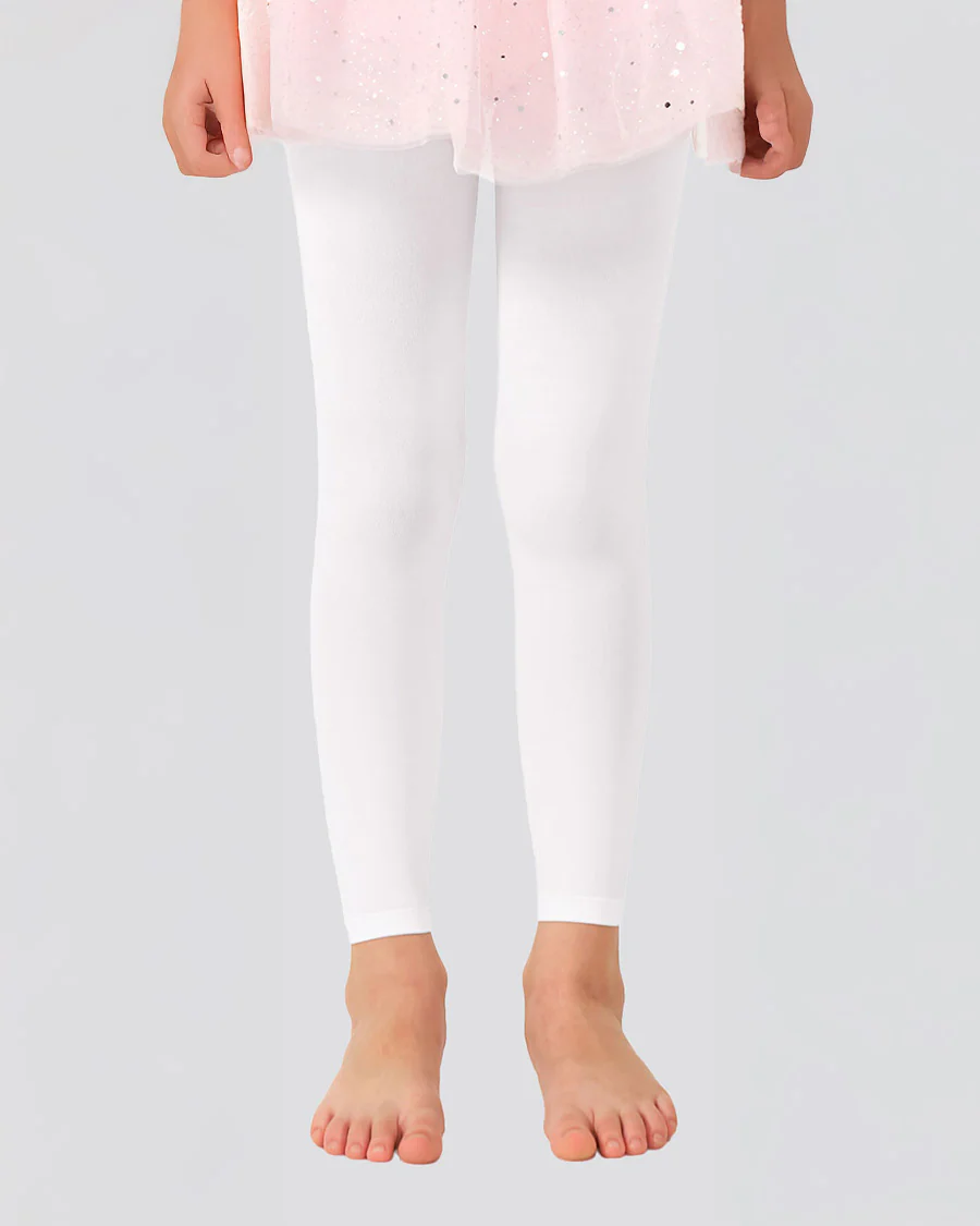 Girls Ultra Soft Footless Ballet Tights - Image 3