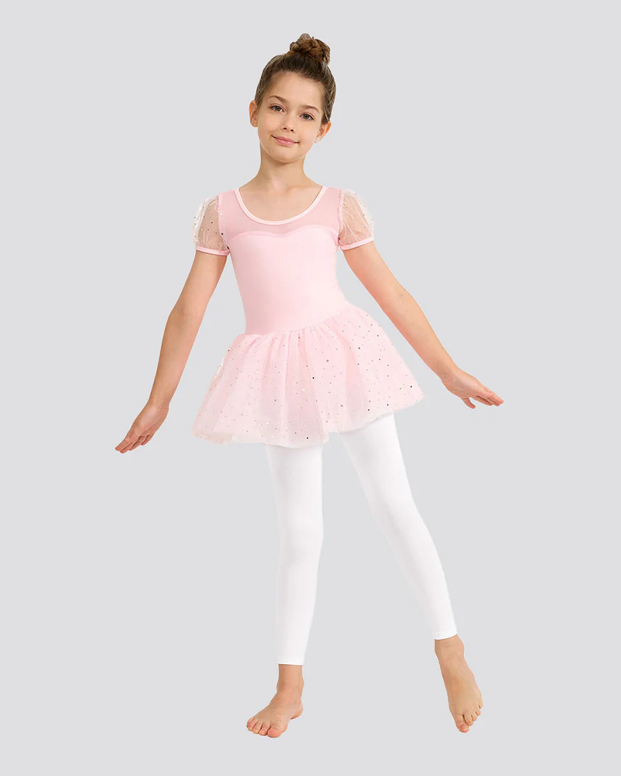Girls Ultra Soft Footless Ballet Tights - Image 4