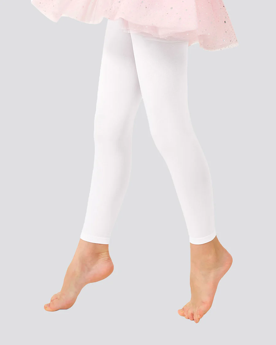 Girls Ultra Soft Footless Ballet Tights - Image 5