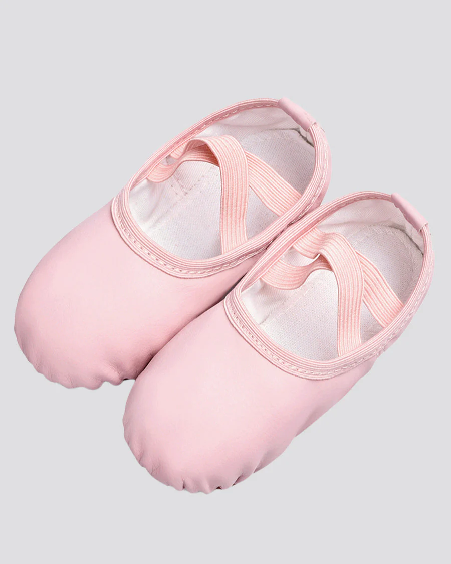 Kids Vegan Leather Ballet Shoe (Full Sole) - Image 3