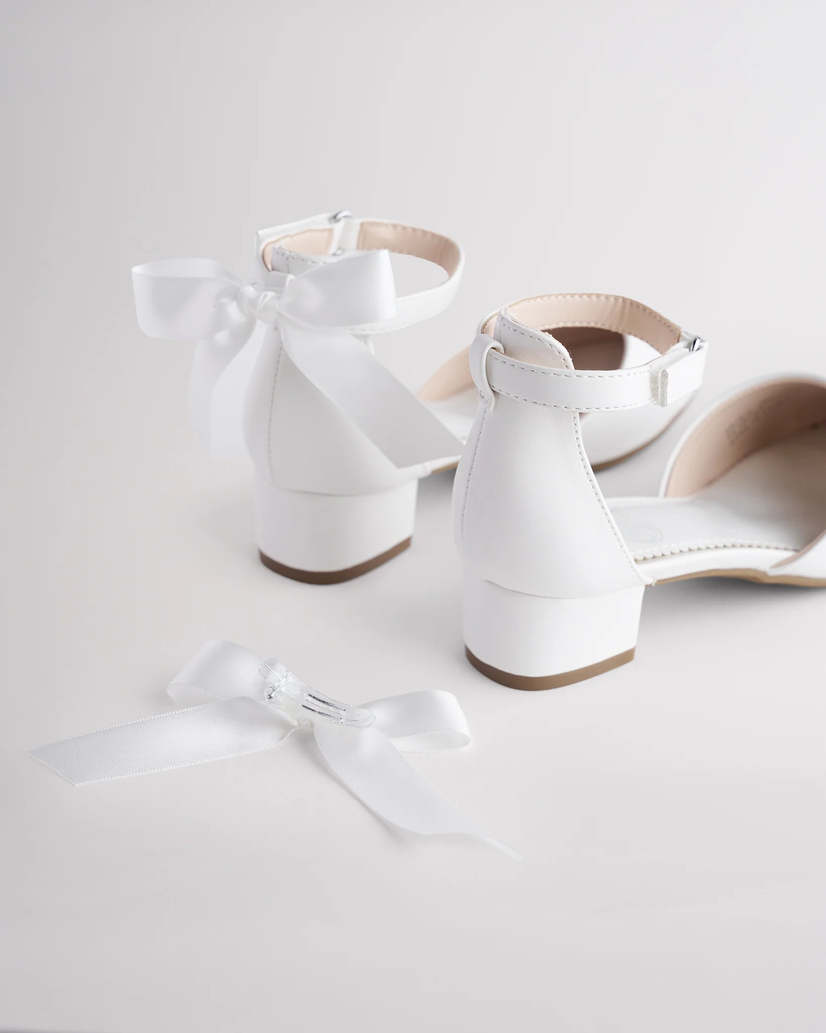 Girls Low Block Heel Dress Shoe - Image 5