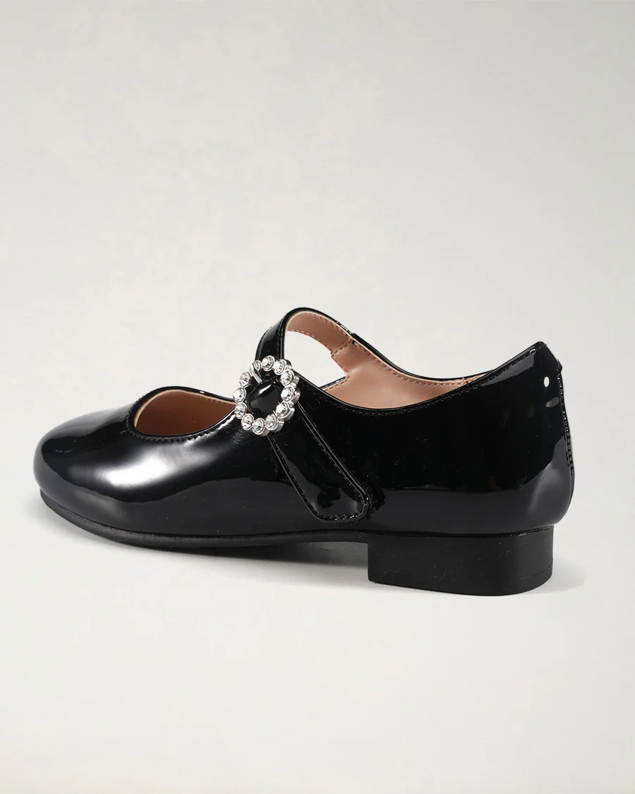 Girls Dress Mary Jane Shoe with Embellished Buckles - Image 4