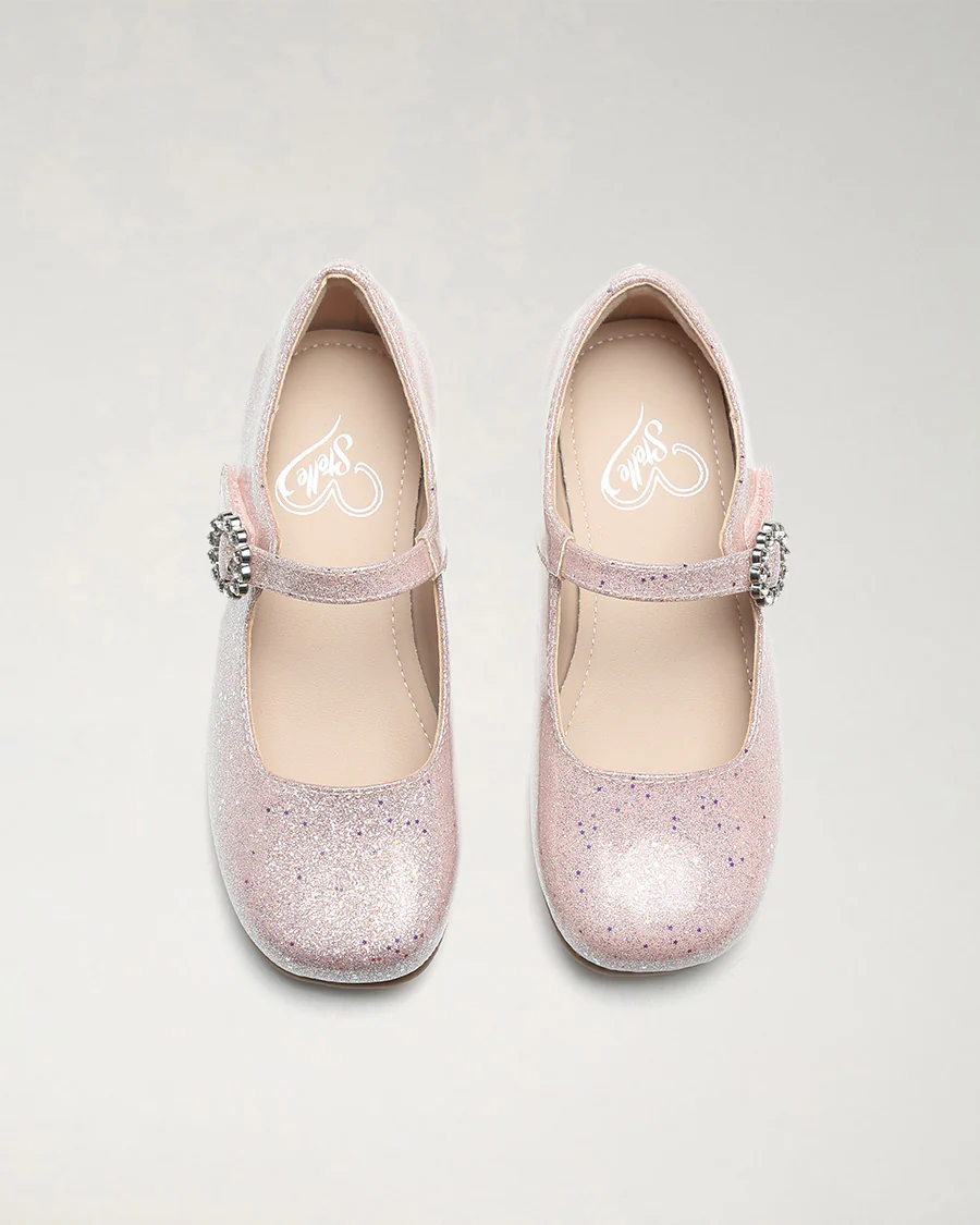 Girls Dress Mary Jane Shoe with Embellished Buckles - Image 3