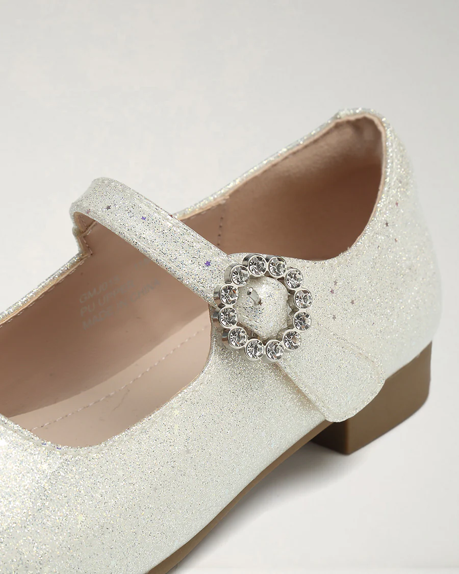 Girls Dress Mary Jane Shoe with Embellished Buckles - Image 4