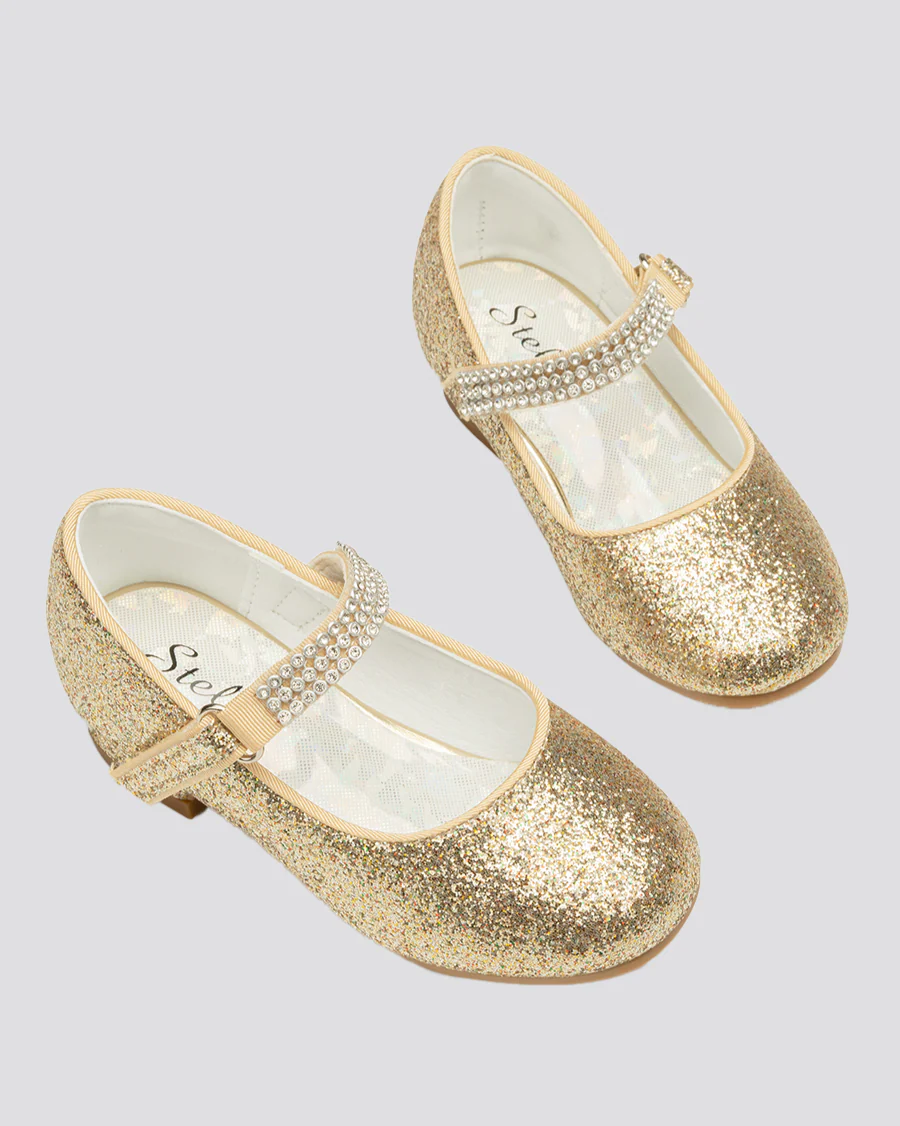 Girls Low Heel Mary Jane Dress Shoe - Image 3