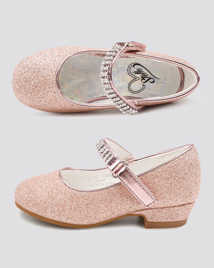 Girls Low Heel Mary Jane Dress Shoe - Image 3