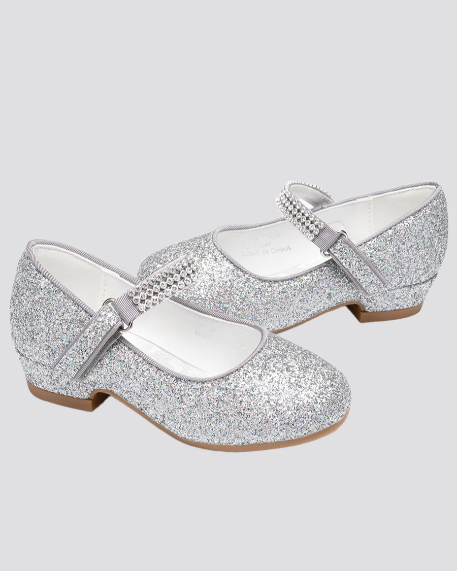 Girls Low Heel Mary Jane Dress Shoe - Image 4