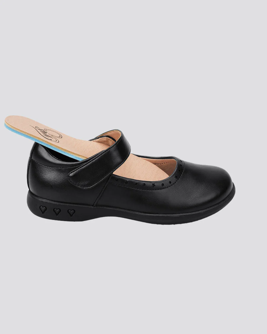 Girls Uniform Mary Jane Shoe with Perforated Trim - Image 4