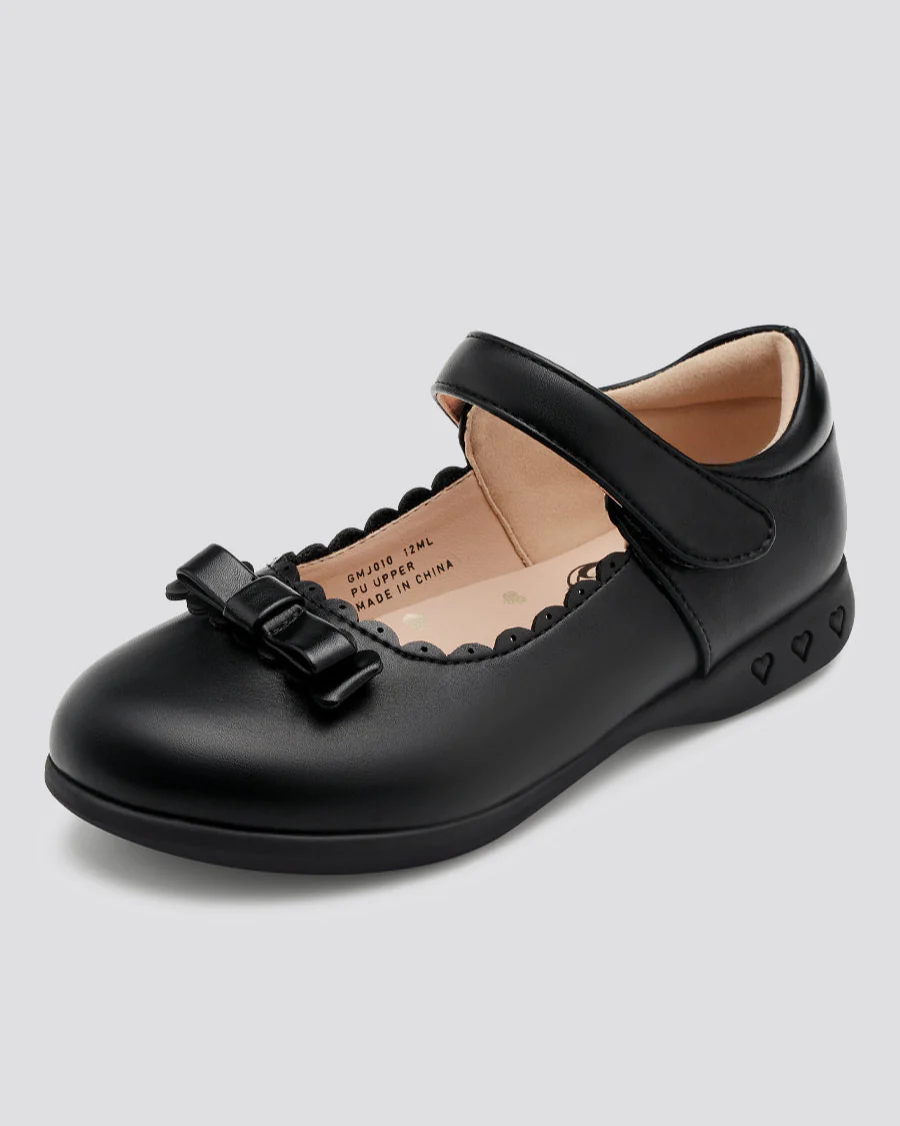 Girls Mary Jane School Shoe | Flat Dress Shoes with Strap - Image 2