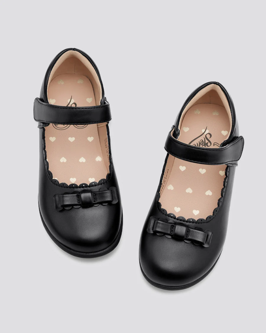 Girls Mary Jane School Shoe | Flat Dress Shoes with Strap - Image 4